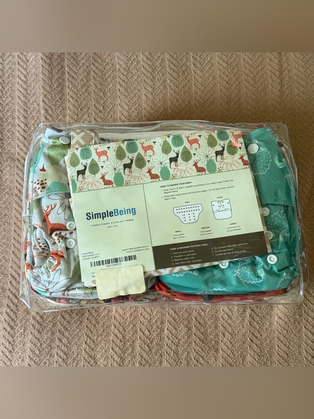NWOT SimpleBeing Cloth Diapers
